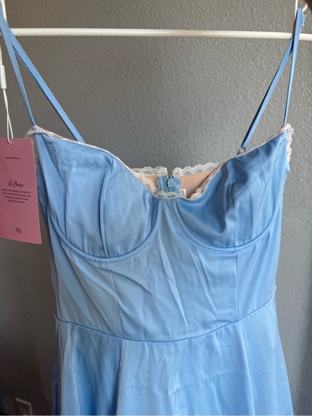 Almond Muse Baby Blue Selene Dress